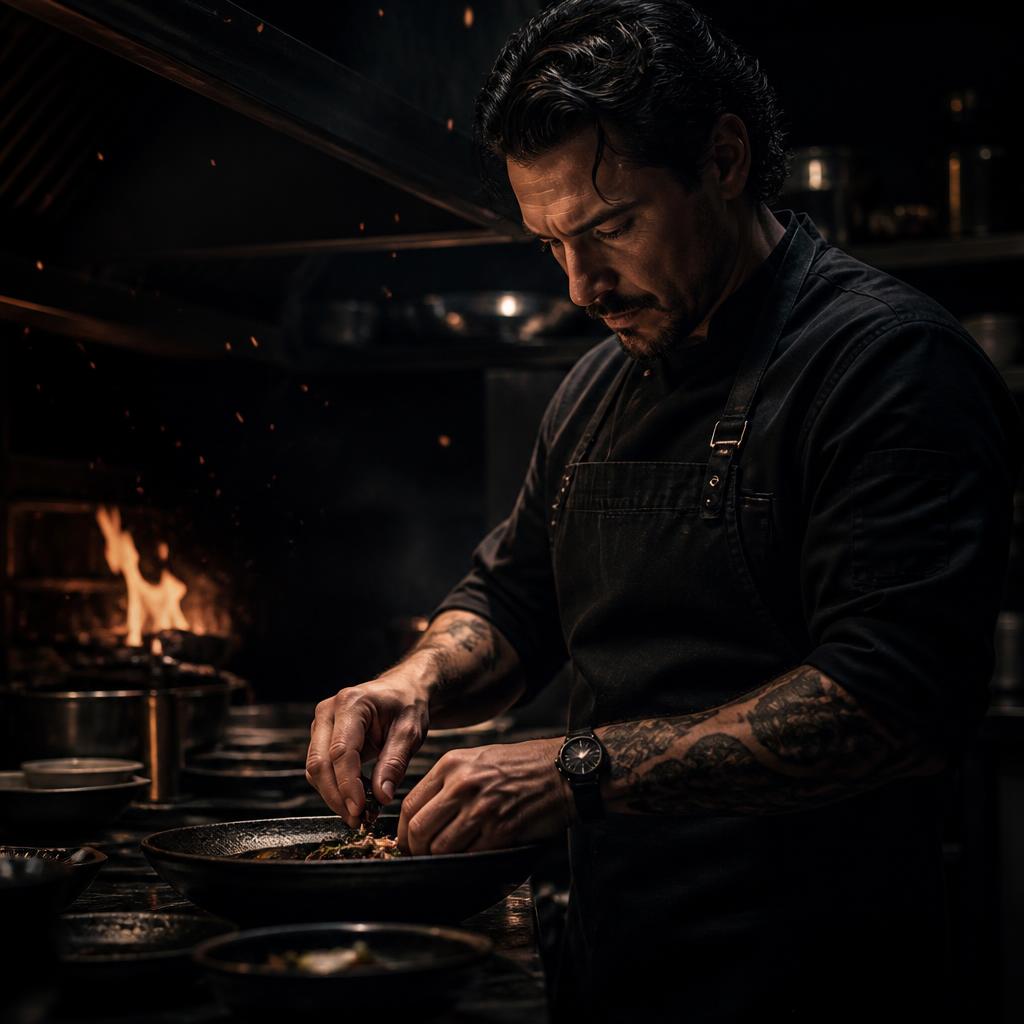Head chef at the pass